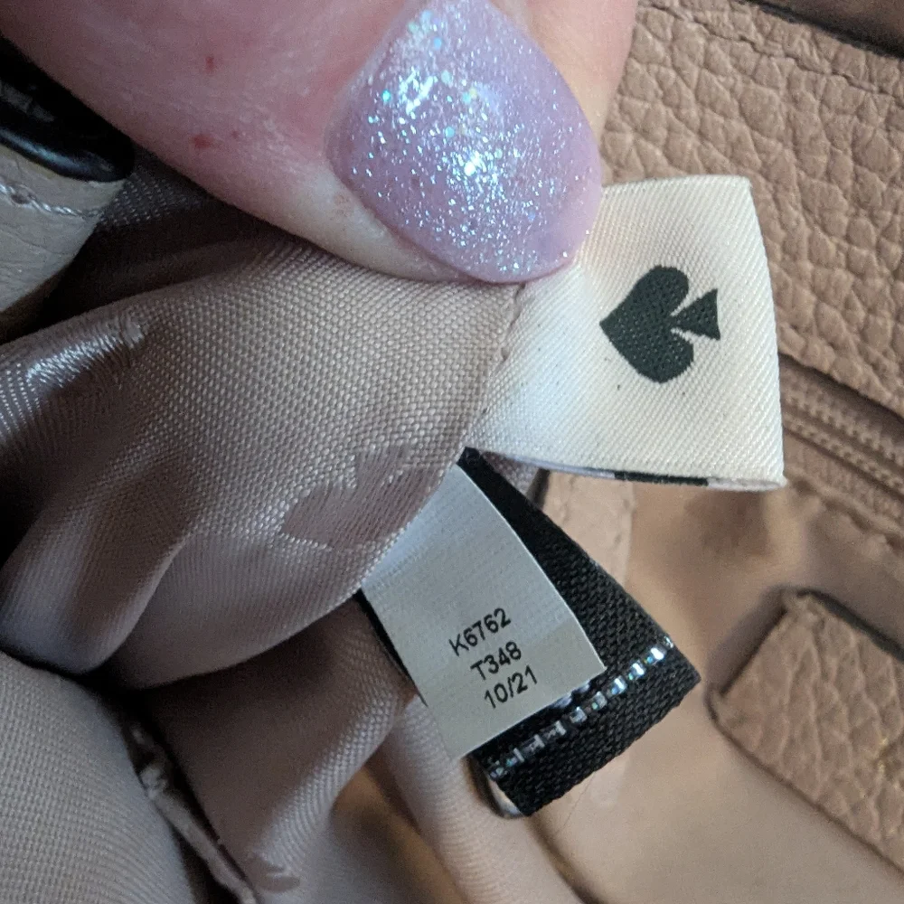 Kate Spade Leila Pebbled Leather Flap Shoulder Bag.